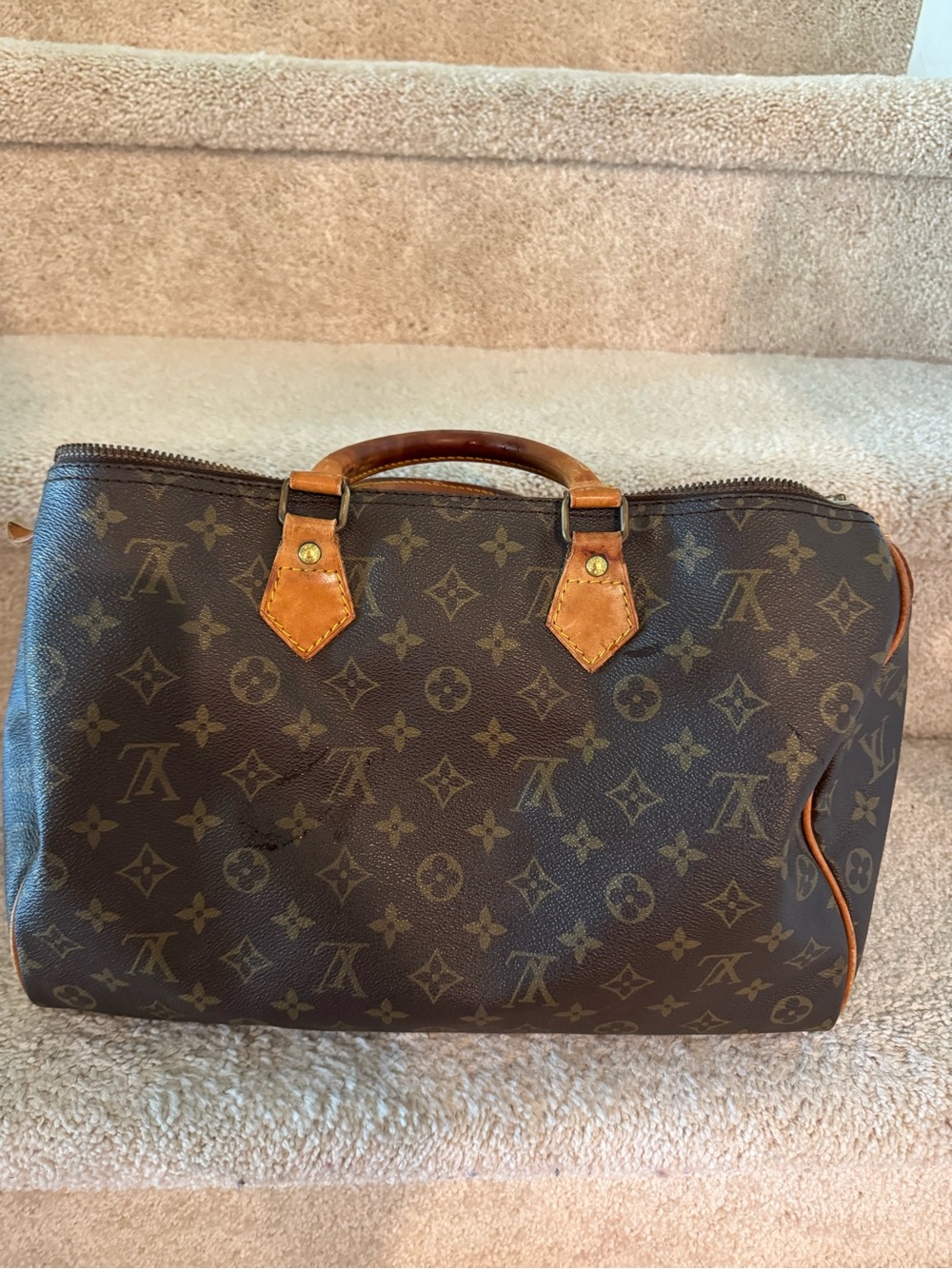 Vintage Louis Vuitton Brown Monogram Speedy 30 - Picture 2 of 16